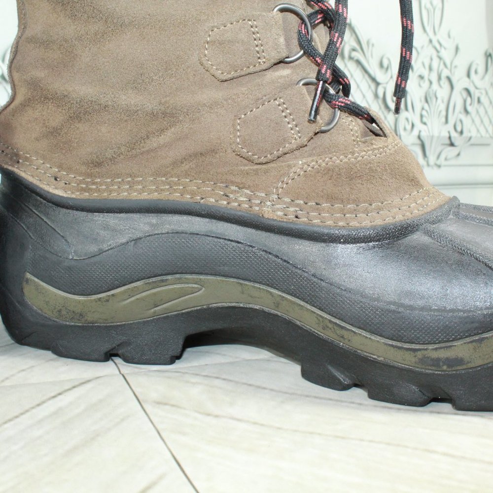 Sorel Antarctic Suede Lace-up Lined Insulated Waterproof Winter Boots Size 12 - Picture 10 of 11
